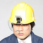 ヘルメット取付めがね