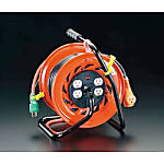 AC125V/15A/30m コンセント固定リール(元置型アース付)