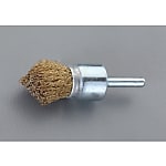 32mm/6mm軸 軸付ブラシ(筒型/スチール製)