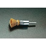 25mm/6.0mm軸 軸付ブラシ(エンド型 真鍮製)