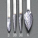 6x 13mm/3mm軸 [Coated]超硬バー