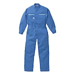 長袖つなぎ服（三重環縫い） スカイブルー