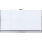 ユニット U型名札（中紙入）ワニピン付 5個1組・アクリル・25X50
