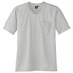 半袖VネックTシャツA-667 3 シルバー