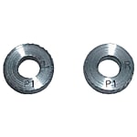 スーパーツール 転造小径加工用ローレット駒（アヤ目用）2コ1組,ピッチ：0.5