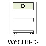 ヤマテック スペシャルワゴン W600×D400 H1200移動式 超深型1段