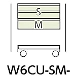 ヤマテック スペシャルワゴン W600×D400 移動式 浅型2段/深型1段