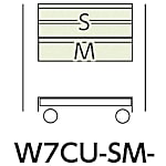 ヤマテック スペシャルワゴン W750×D500 移動式 浅型2段/深型1段