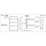 TRUSCO パレット棚2トン 2300X900XH4000 3段 連結