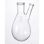 透明摺合せナス型フラスコ 二口 200ml
