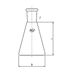 三角フラスコ　3000mL　3250-3シリーズ
