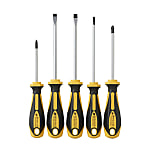 Comfortable Grip Type Screwdriver Set (5 Pcs./Set) 