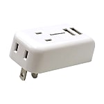 国内・海外兼用 2口電源コンセント／4口電源タップ Aタイプ 2USB