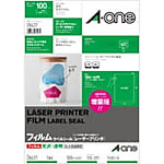 ラベルシール［レーザープリンタ］光沢フィルム・透明 A4 1面 100シート入