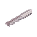 2枚刃 ねじれ角55°アルミ溝加工用 TECA-F2