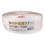 ユタカメイク PP柿縄 約5mmx100m（2本撚り・溶着無）