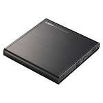 USB2.0ポータブルDVDドライブ 書込ソフト付 ブラック
