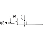 替こて先 CXR-60/CXR-80用  CXR-80RT-4C