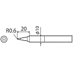 替こて先 CXR-60/CXR-80用  CXR-80RT-B