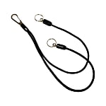 TOP KOGYO Craft Worker-Manufactured Safety Cord, Twin Ultra-Slim Cords, Double-Clip, Ring Type