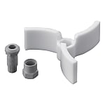 ふっ素樹脂（PTFE） 3枚羽根 スクリュー型攪拌棒 8Φ
