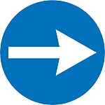 表示シール 矢印