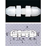 パネル・ユニオン オス φ6mm 5個入