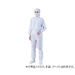異物混入対策フード一体ツナギ服（AS1403　男女兼用）　白