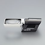 ×3.0/90×55mmルーペ（LEDライト付・角形）EA756C-35