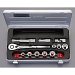 3/8"DRソケットレンチセット（インチ）EA618P-5