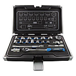 3/8"DR［19個組］ショートソケットレンチセットEA617CC-60