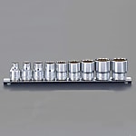 3/8"DRソケットセット（9個組/12角）EA618BV-3