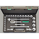 1/2"DRソケットレンチセットEA617DC-18
