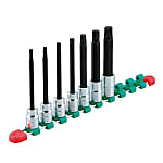 1/2"DR/T30～T70［Torx］ロングビットソケットEA618RS-200