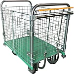 網付き台車 ハンドストッパー付きメッシュパックロール HS-K629