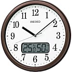 電波掛時計（温度湿度表示付き）