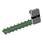 End Drive / Guided Belt / 3-Slot Frame / Pulley Dia. 50mm / CVDSAE / CVDSBE