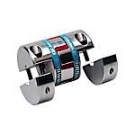Claw couplings / half-shell clamping, feather key DIN 6885 / claw disc: PU, Shore A98 / body: aluminium / KBE2H / KBK