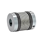 Bellow couplings / grub screw clamping / bellows: stainless steel, TOMBAK / body: aluminium / MK1 / R+W ANTRIEBSELEMENTE