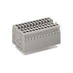 Terminal strip (compact block terminal strip), with snap-in mounting feet 869