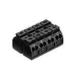 4-conductor chassis-mount terminal strip 862, 4-pole, for mounting via M3 screw and nut or self-tapping screw, PE-N-L1-L2