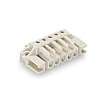 THT female header, angled, Spacer flange 722