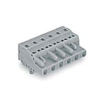 1-conductor female plug, Snap-in mounting feet 231