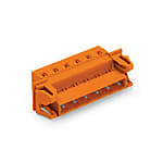 Male connector with snap-in flanges 731