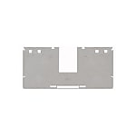 Partition panel with cross-connector track