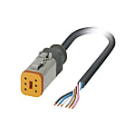 Sensor / actuator connector (pre-fab) Socket, straight