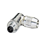 Field Attachable Plug Connector SACC, Plug angled M12, shielded