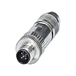 Field Attachable Plug Connector SACC, Plug straight M12, shielded