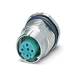 Flush-type connector SACC-DSI, socket, D-coded
