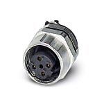 Bus system flat-type plug SACC-DSIV, socket M12 SPEEDCON, shielded, D-coded, rear / screw mounting